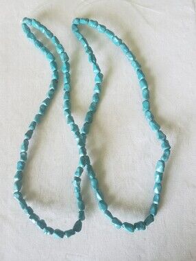 2 Strands Turquoise Howlite